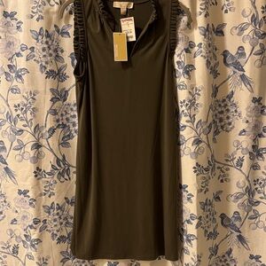MICHAEL Michael Kors Olive Green Sleeveless Dress